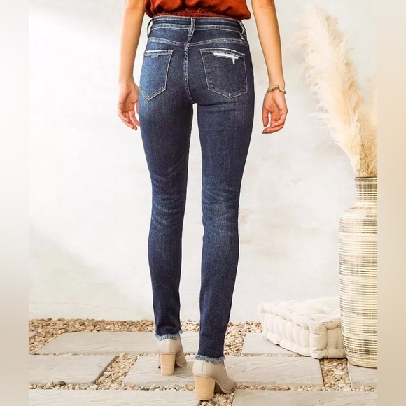 Bridge by Gly Hudson Mid-Rise Skinny Stretch Jean SZ 25/0 - Picture 8 of 9